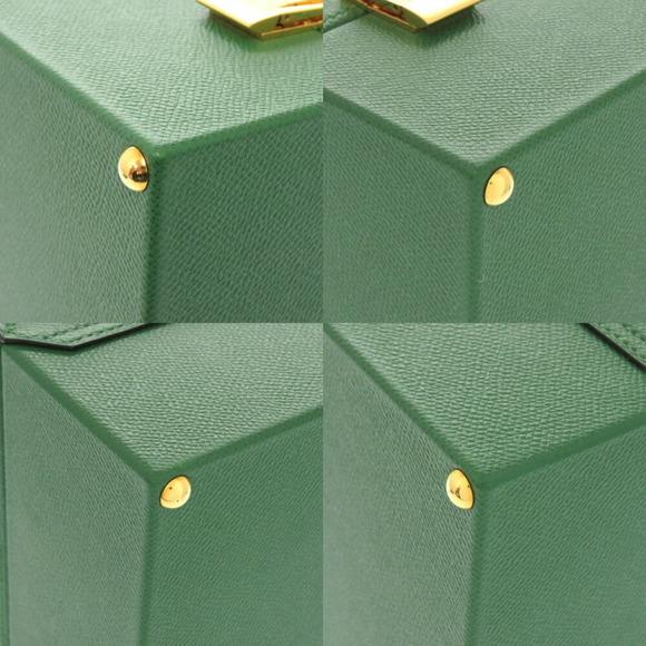 Hermes MacPherson Couché Vert G Stamped Handbag Green 0942 HERMES - Picture 10 of 11